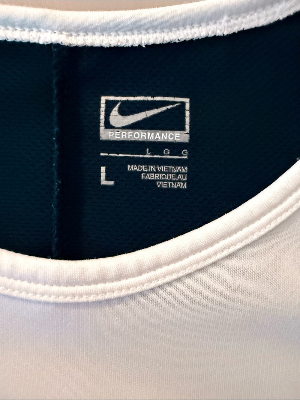 Vintage Nike Mens Lg Travis Scott Center Swoosh Knit Short Sleeve Navy & White - Picture 3 of 8